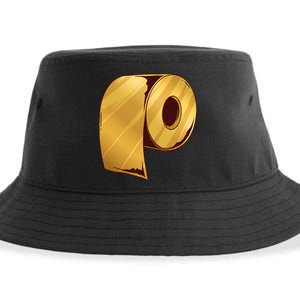 Golden Toilet Paper Crisis Sustainable Bucket Hat