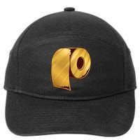 Golden Toilet Paper Crisis 7-Panel Snapback Hat