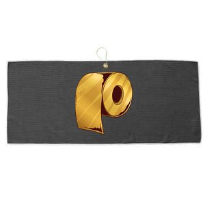 Golden Toilet Paper Crisis Large Microfiber Waffle Golf Towel