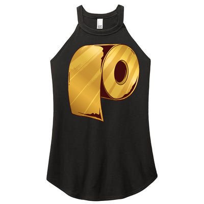 Golden Toilet Paper Crisis Women’s Perfect Tri Rocker Tank