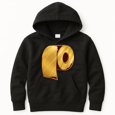 Golden Toilet Paper Crisis Kids Hoodie