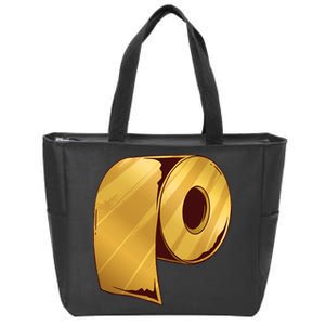 Golden Toilet Paper Crisis Zip Tote Bag