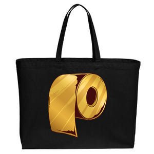 Golden Toilet Paper Crisis Cotton Canvas Jumbo Tote