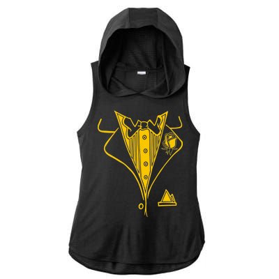 Golden Tuxedo Ladies PosiCharge Tri-Blend Wicking Draft Hoodie Tank