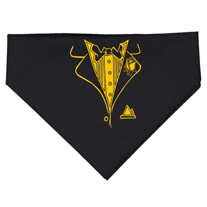 Golden Tuxedo USA-Made Doggie Bandana