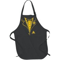 Golden Tuxedo Full-Length Apron With Pockets