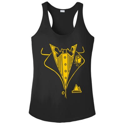 Golden Tuxedo Ladies PosiCharge Competitor Racerback Tank