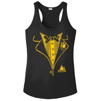 Golden Tuxedo Ladies PosiCharge Competitor Racerback Tank