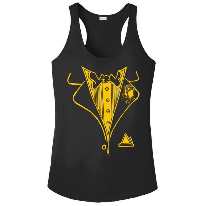 Golden Tuxedo Ladies PosiCharge Competitor Racerback Tank