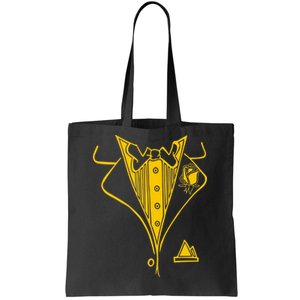 Golden Tuxedo Tote Bag