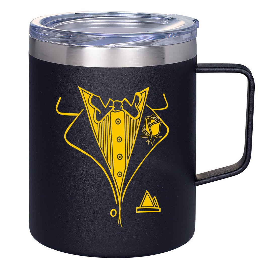 Golden Tuxedo 12oz Stainless Steel Coffee Mug