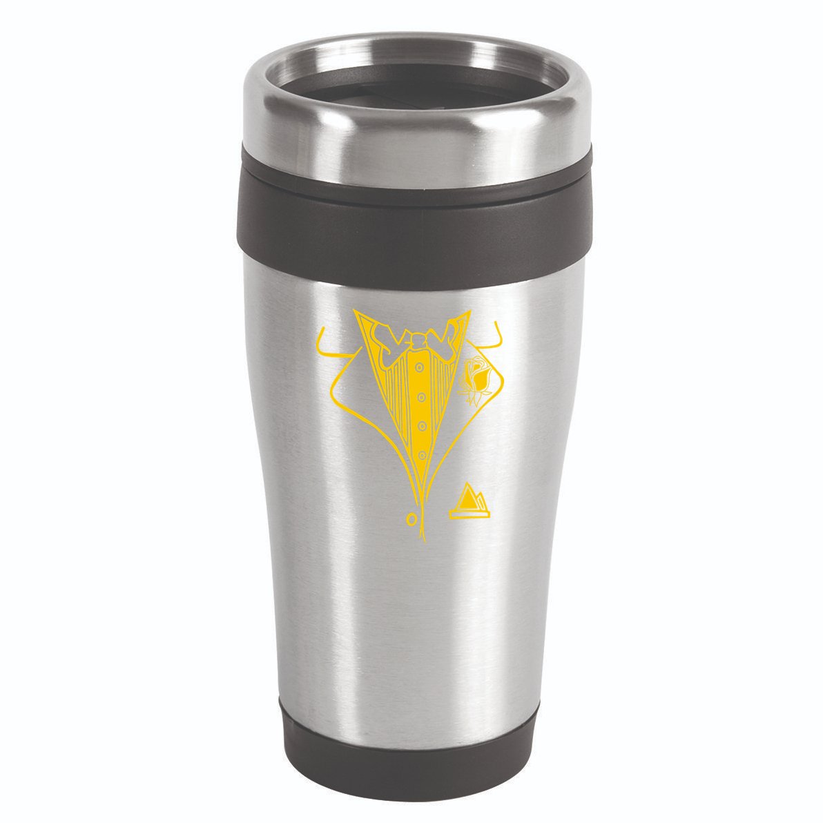 Golden Tuxedo 16oz Travel Tumbler
