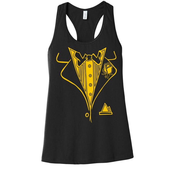 Golden Tuxedo Women's Racerback Tank