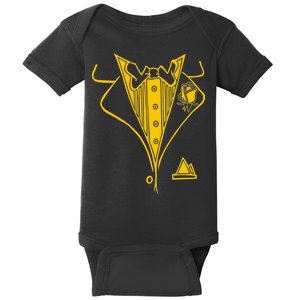 Golden Tuxedo Baby Bodysuit