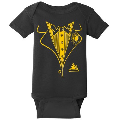 Golden Tuxedo Baby Bodysuit