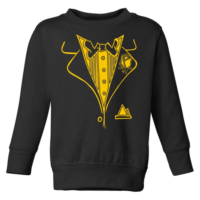 Golden Tuxedo Toddler Sweatshirt