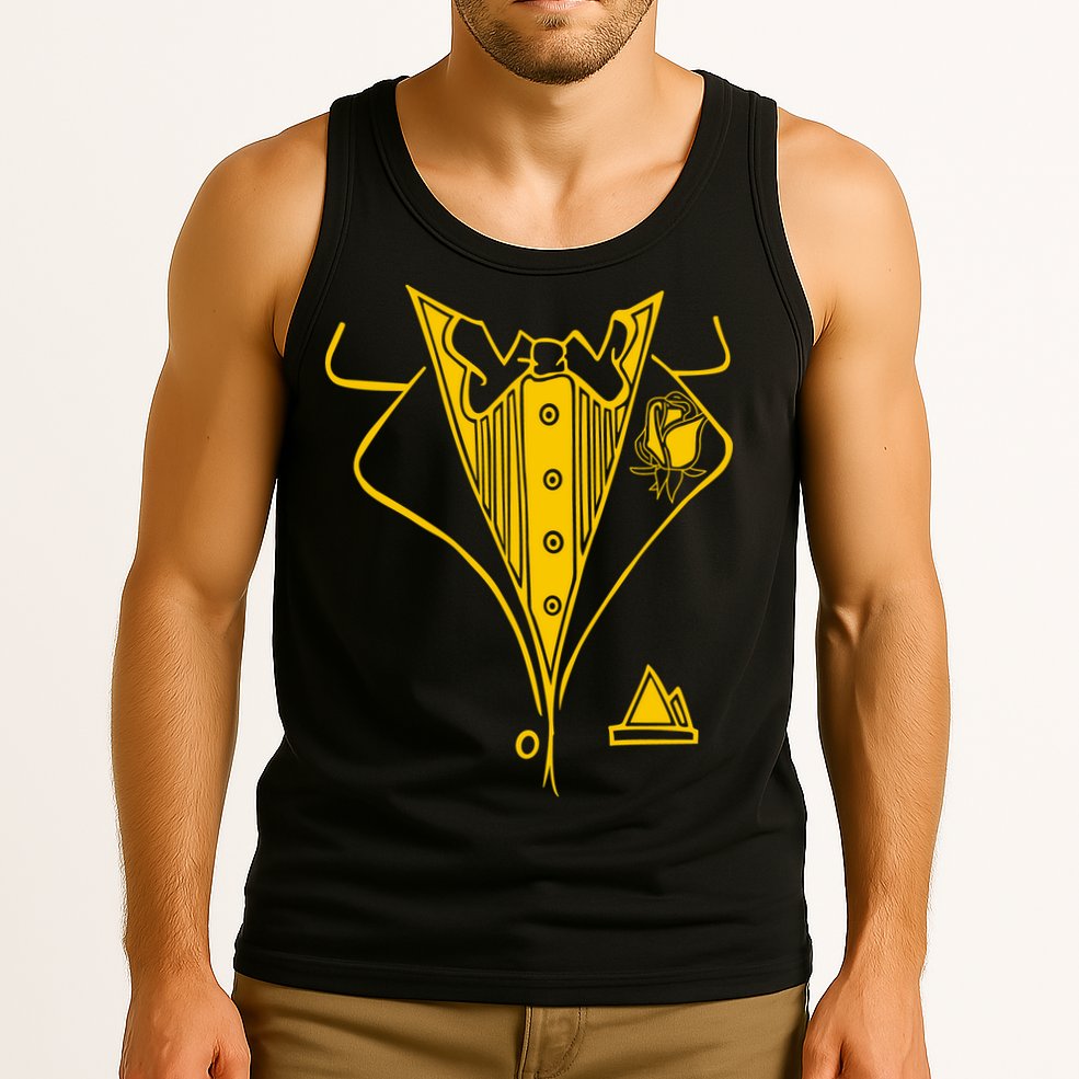 Golden Tuxedo Tank Top