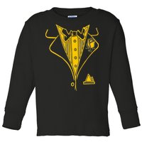 Golden Tuxedo Toddler Long Sleeve Shirt