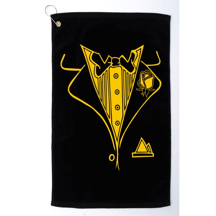 Golden Tuxedo Golf Towel