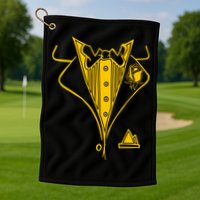 Golden Tuxedo Golf Towel
