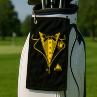 Golden Tuxedo Golf Towel
