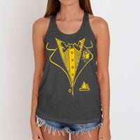 Golden Tuxedo Women's Knotted Racerback Tank