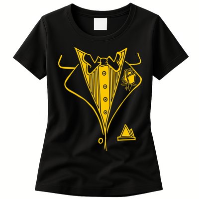 Golden Tuxedo Womens T-Shirt