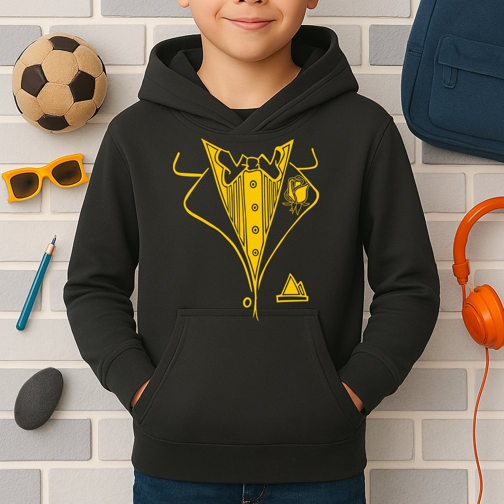 Golden Tuxedo Kids Hoodie