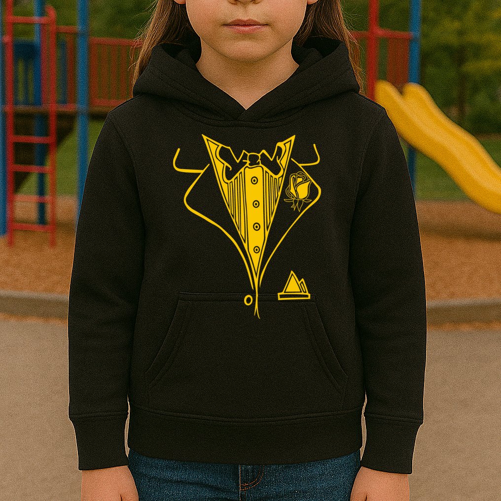 Golden Tuxedo Kids Hoodie