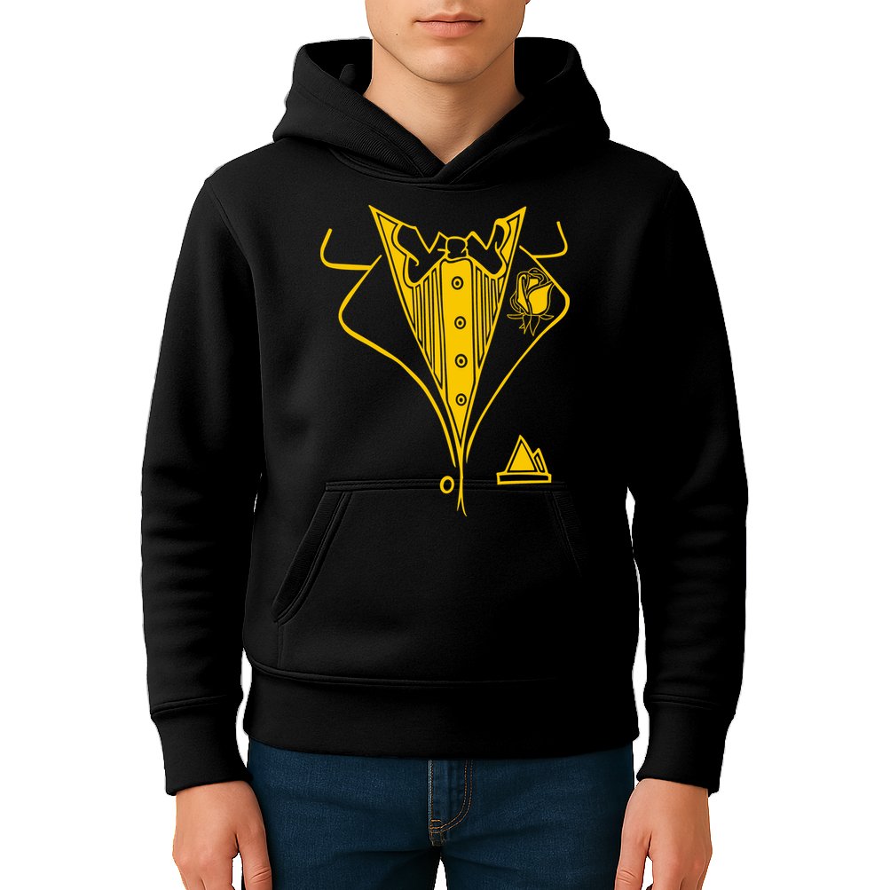 Golden Tuxedo Kids Hoodie