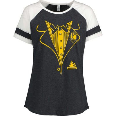 Golden Tuxedo Enza Ladies Jersey Colorblock Tee