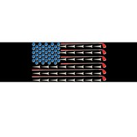 Golf Balls Tees Clubs USA American Flag Bumper Sticker