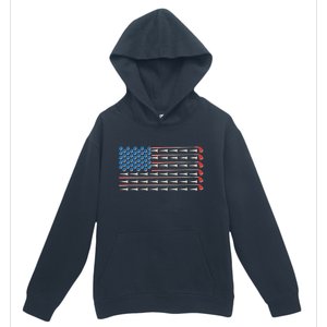 Golf Balls Tees Clubs USA American Flag Urban Pullover Hoodie