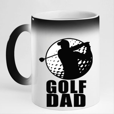 Golf Dad 11oz Black Color Changing Mug