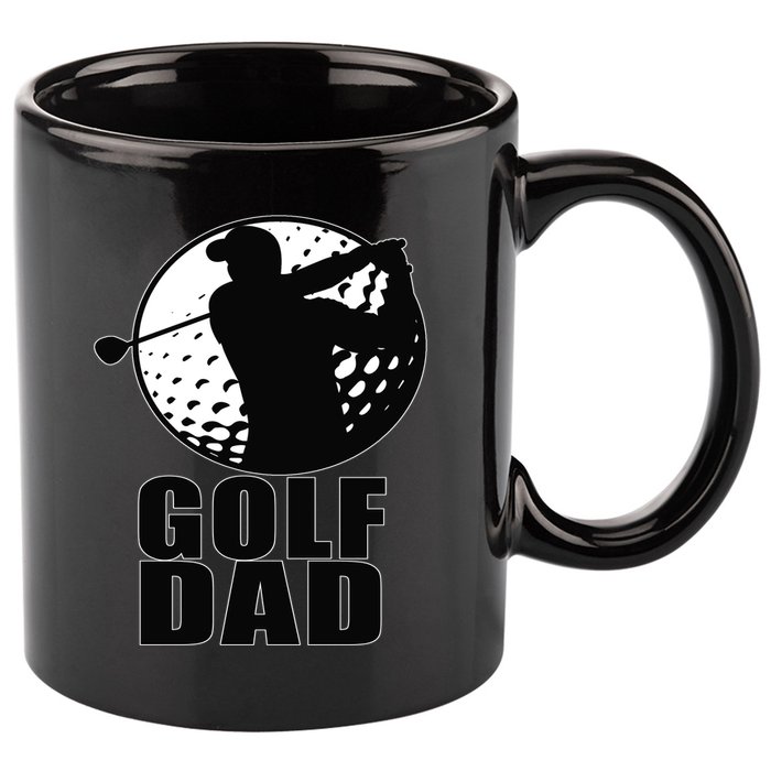 Golf Dad 11oz C Handle Ceramic Mug
