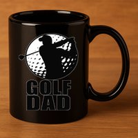 Golf Dad 11oz C Handle Ceramic Mug