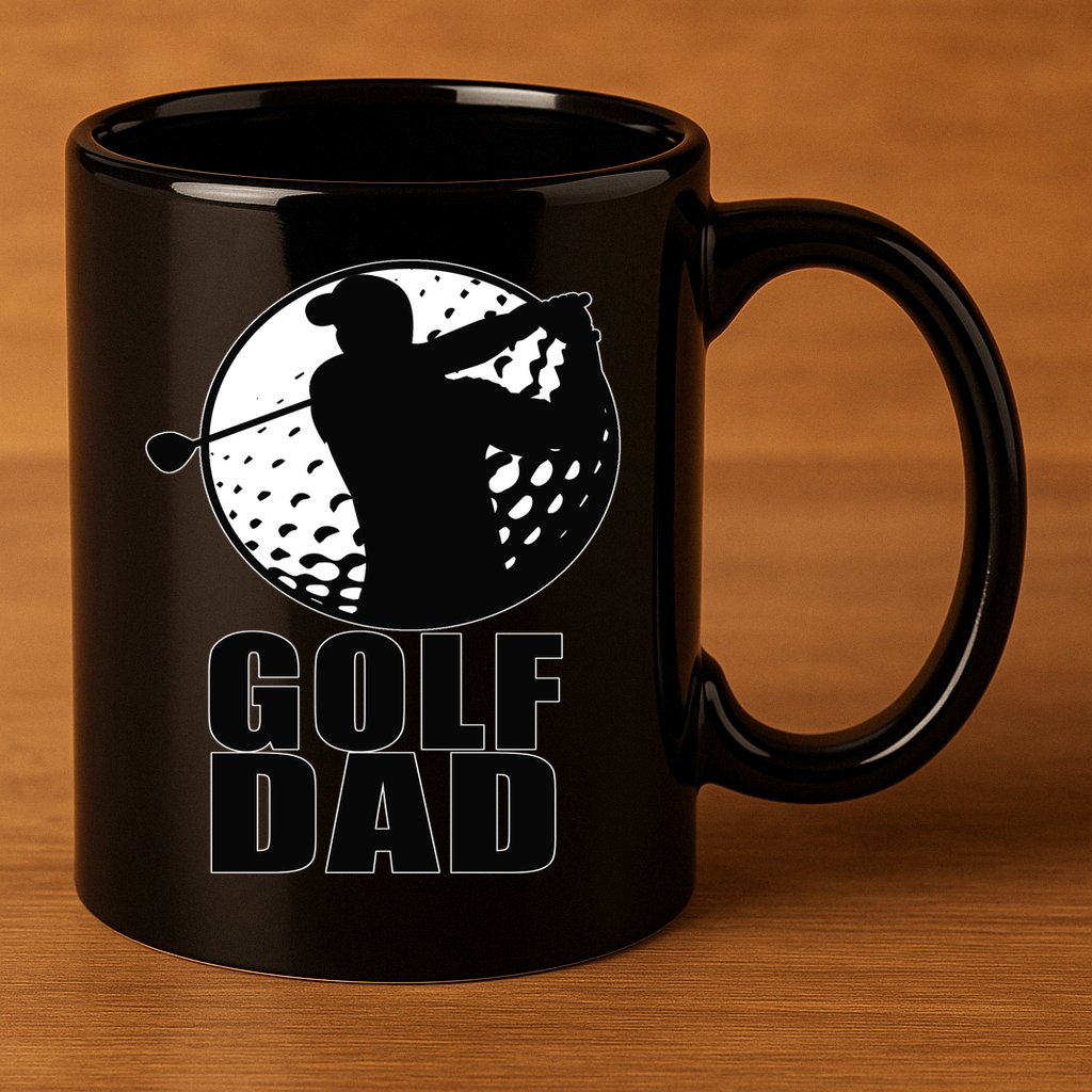 Golf Dad 11oz C Handle Ceramic Mug