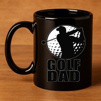 Golf Dad 11oz C Handle Ceramic Mug