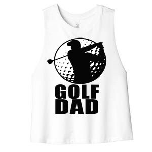 Golf Dad Women's Racerback Cropped Tank