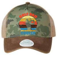 Golf Dad Like A Regular Dad But Cooler Legacy Tie Dye Trucker Hat