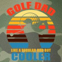 Golf Dad Like A Regular Dad But Cooler Legacy Tie Dye Trucker Hat
