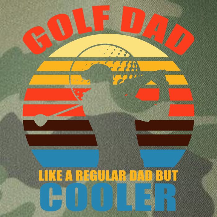 Golf Dad Like A Regular Dad But Cooler Legacy Tie Dye Trucker Hat