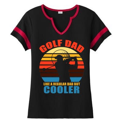 Golf Dad Like A Regular Dad But Cooler Ladies Halftime Notch Neck Tee