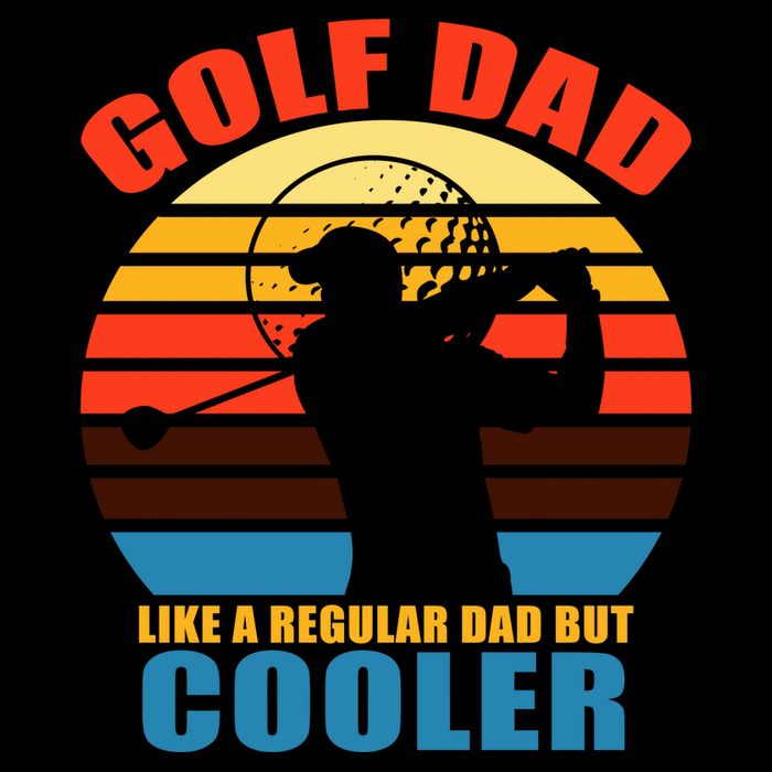 Golf Dad Like A Regular Dad But Cooler Flatbill Hat