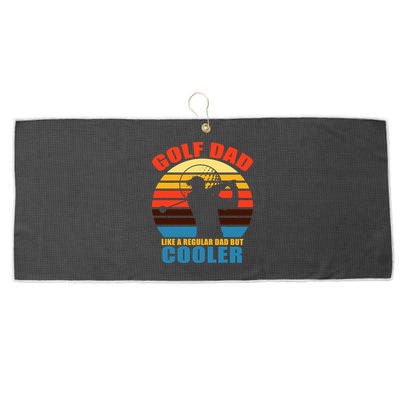 Golf Dad Like A Regular Dad But Cooler Large Microfiber Waffle Golf Towel