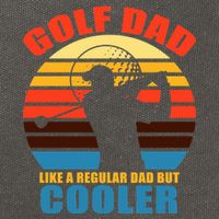 Golf Dad Like A Regular Dad But Cooler Cotton Canvas Backpack