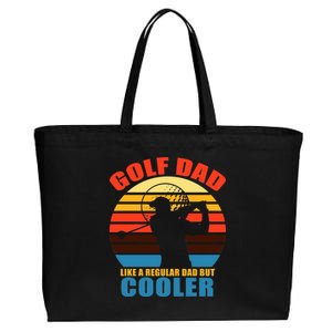 Golf Dad Like A Regular Dad But Cooler Cotton Canvas Jumbo Tote