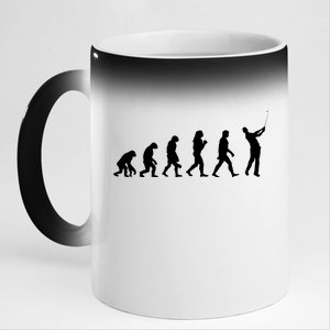 Golf Evolution 11oz Black Color Changing Mug