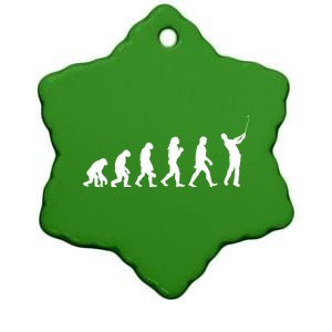 Golf Evolution Ceramic Star Ornament