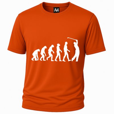 Golf Evolution Funny Golfer Cooling Performance Crew T-Shirt